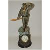 Image 1 : #21 ANTIQUE 1900 FRENCH CLOCK SAILOR STATUE RESCUE