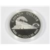 Image 2 : #25  1986 CANADIAN $1 SILVER COIN LOCOMOTIVE