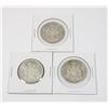 Image 1 : #34 1966 FIFTY CENTS CANADA SILVER COIN LOT OF 3