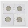 Image 2 : #37  1967 25 CENTS CANADA SILVER COIN LOT 4 BOBCAT