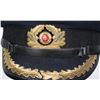 Image 2 : #94  EAST GERMAN OFFICERS VISOR CAP VOLKSMARINE