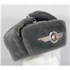 Image 1 : #101 EAST GERMAN AIRFORCE WINTER HAT W/ INSIGNIA