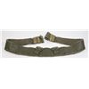 Image 2 : #122 VINTAGE MILITARY BELT GREEN WITH BELT BUCKLE