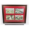 Image 1 : #164 BRITISH MILITARY CARTOON POST CARDS FRAMED