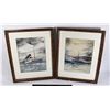Image 1 : #165 1912 SIGNED WATERCOLOR STEAMSHIP ART PAIR