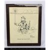 Image 1 : #166 FRAMED SKETCH WW1 TRENCH BRUCE BAIRNSFATHER