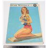 Image 1 : #197 WW2 STAR WEEKLY MAGAZINE TORONTO PIN UP