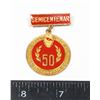 Image 1 : #216 COMMUNIST ROMANIAN 50TH ANNIVERSARY MEDAL