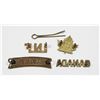 Image 2 : #272 WW1 CANADIAN SHOULDER TITLE COLLAR BADGE LOT