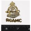 Image 1 : #280  WW2 CANADA CAP BADGE RCAMC + SHOULDER TITLE