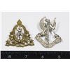 Image 1 : #286 CANADIAN CAP BADGE LOT OF 2 INC WW2 RCCOS