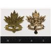 Image 1 : #293 ROYAL CANADIAN ARMY CADET CAP BADGE LOT OF 2