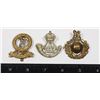 Image 1 : #296 LOT OF 3 BRITISH CAP BADGES INCLUDING MARINES