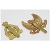 Image 2 : #297 LOT OF 2 CAP BADGES BRITISH COLUMBIA DRAGOONS