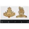 Image 1 : #301 LOT 2 CAP BADGES CANADIAN PROVOST CORPS +