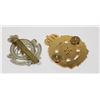 Image 2 : #305 LOT OF 2 CAP BADGES ROYAL RIFLES OF CANADA