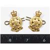 Image 1 : #310 ROYAL MONTREAL REGIMENT COLLAR BADGE SET RMR
