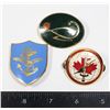 Image 1 : #317 LOT OF 3 CANADIAN POCKET BADGE INSIGNIA INC