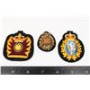 Image 1 : #363 LOT OF 3 CANADIAN MILITARY CLOTH CAP BADGES