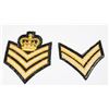 Image 2 : #368  LOT OF TWO CHEVRON INSIGNIA QUEENS CROWN