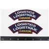 Image 1 : #378 LOGISTICS CANADA SHOULDER TITLE PAIR SET