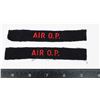 Image 1 : #395 PAIR CLOTH SHOULDER TITLES AIR O.P.