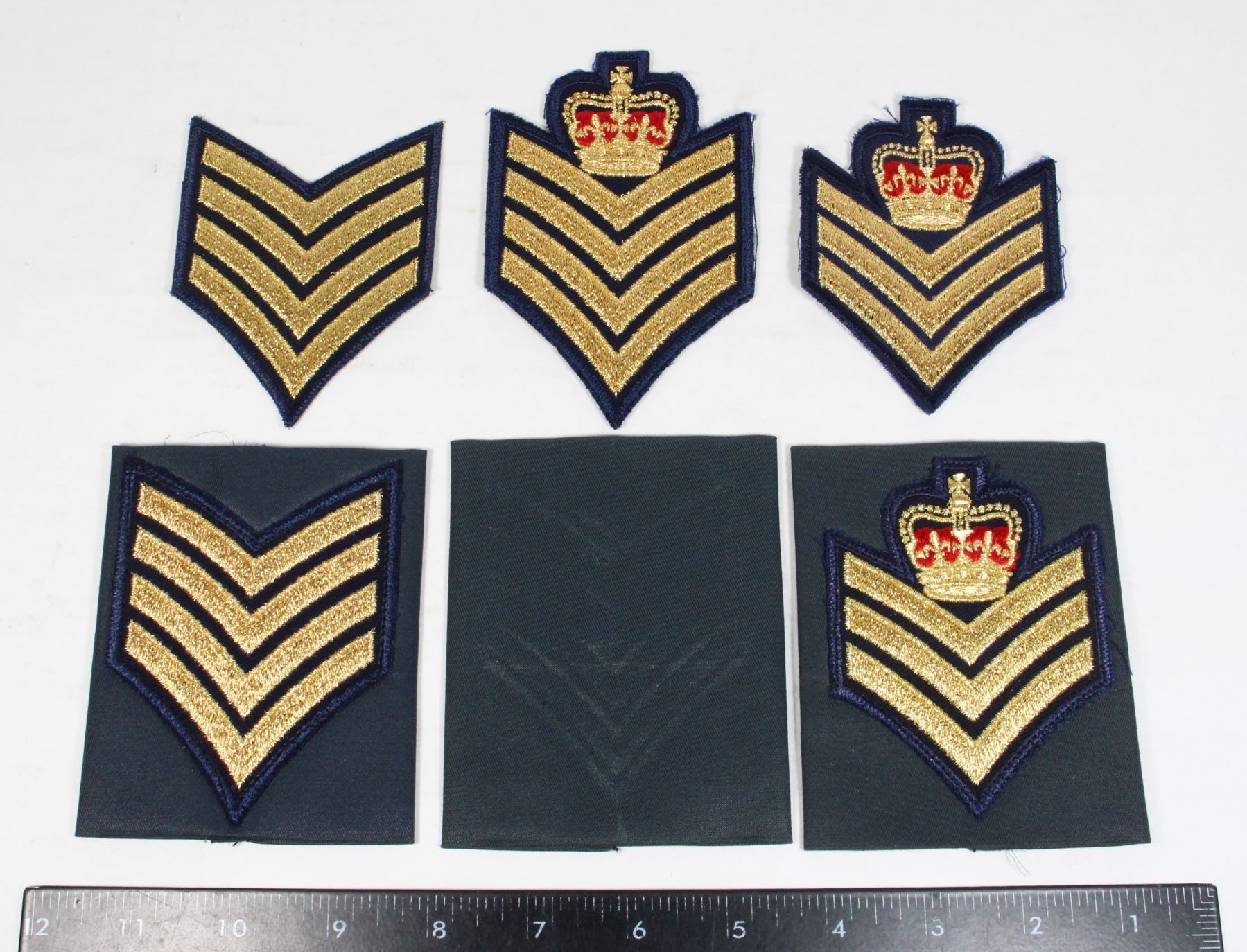Ranks In The Rcmp #426 LOT OF RCMP CHEVRON RANK INSIGNIA ASSORTED