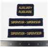 Image 1 : #427 RCMP SUPERVISOR + AUXILIARY BILINGUAL PATCHES