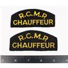 Image 1 : #431  RCMP CHAUFFEUR SHOULDER TITLE CLOTH PATCH