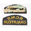 Image 2 : #431  RCMP CHAUFFEUR SHOULDER TITLE CLOTH PATCH