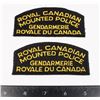 Image 1 : #432 1970'S RCMP BILINGUAL SHOULDER TITLE PAIR SET