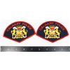 Image 1 : #447 VINTAGE ALBERTA CALGARY POLICE PATCH PAIR