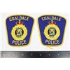 Image 1 : #450 VINTAGE COALDALE POLICE PATCH PAIR
