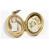 Image 3 : #1247 ANTIQUE LOCKET WITH CHAIN AND PHOTOS 1900'S