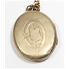 Image 4 : #1247 ANTIQUE LOCKET WITH CHAIN AND PHOTOS 1900'S