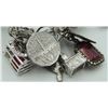 Image 10 : #1252 102 GRAMS STERLING SILVER 34 CHARM BRACELET