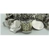 Image 4 : #1253 104 GRAMS STERLING SILVER 46 CHARM BRACELET