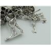 Image 6 : #1253 104 GRAMS STERLING SILVER 46 CHARM BRACELET