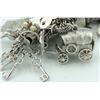 Image 8 : #1253 104 GRAMS STERLING SILVER 46 CHARM BRACELET