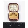 Image 1 : #1254 1.3 GRAMS 10K GOLD RING IN ANTIQUE BOX MARKED