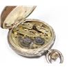 Image 4 : #1268 ANTIQUE STERLING SILVER POCKET WATCH WORKS!