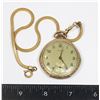 Image 1 : #1270 SUPERVA PCOKET WATCH WORKS W/ CHAIN 1900S
