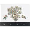 Image 1 : #1297 SHERMAN COSTUME JEWELRY BROACH + EARRINGS