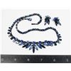 Image 1 : #1298 SHERMAN COSTUME JEWELRY NECKLACE + EARRINGS