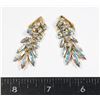 Image 1 : #1300  SHERMAN COSTUME JEWELRY EARRINGS 1900'S
