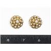 Image 1 : #1313  COSTUME JEWELRY EARRING CLIPS MID CENTURY
