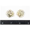 Image 1 : #1315 COSTUME JEWELRY EARRING CLIPS MID CENTURY