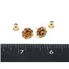Image 1 : #1333 MONET FLORAL EARRINGS PAIR VINTAGE FASHION