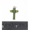 Image 1 : #1334 TOTEM POLE NECKLACE PENDANT GREEN STONE