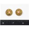 Image 1 : #1337 COSTUME JEWELRY EARRING CLIPS MID CENTURY